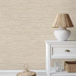Papel pintado texturizado beige